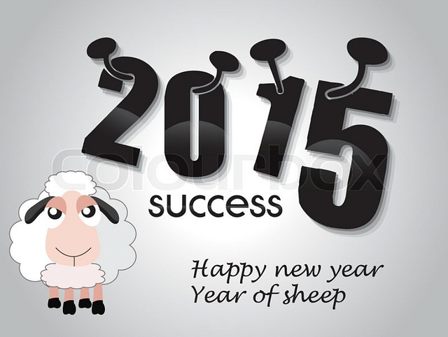 Happy New Year-2015 Year-of-sheep