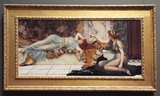 Mischief and Repose by Godward in the Getty Center, June 2016