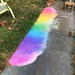 Pandemic chalk: Rainbow Puddle 1