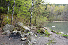 Bulgaria, Sofia, Place for Fire on the Shore of Boyana Lake