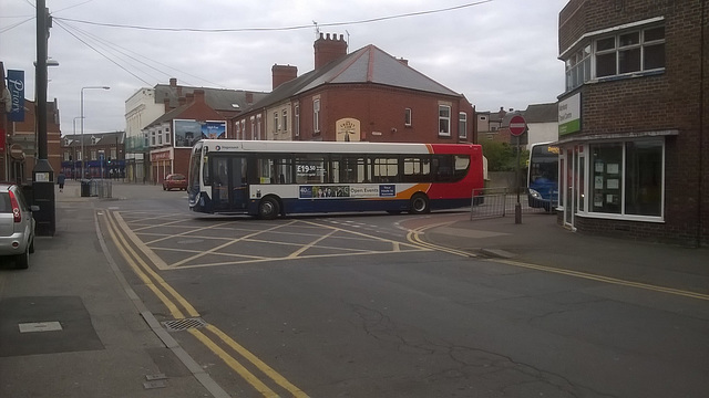 Stagecoach (East Midland) ADL Enviro single deckers at Worksop