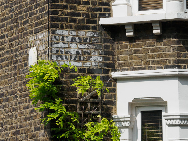 Painted street name