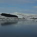 Woodhead Reservoir Frozen from the dam