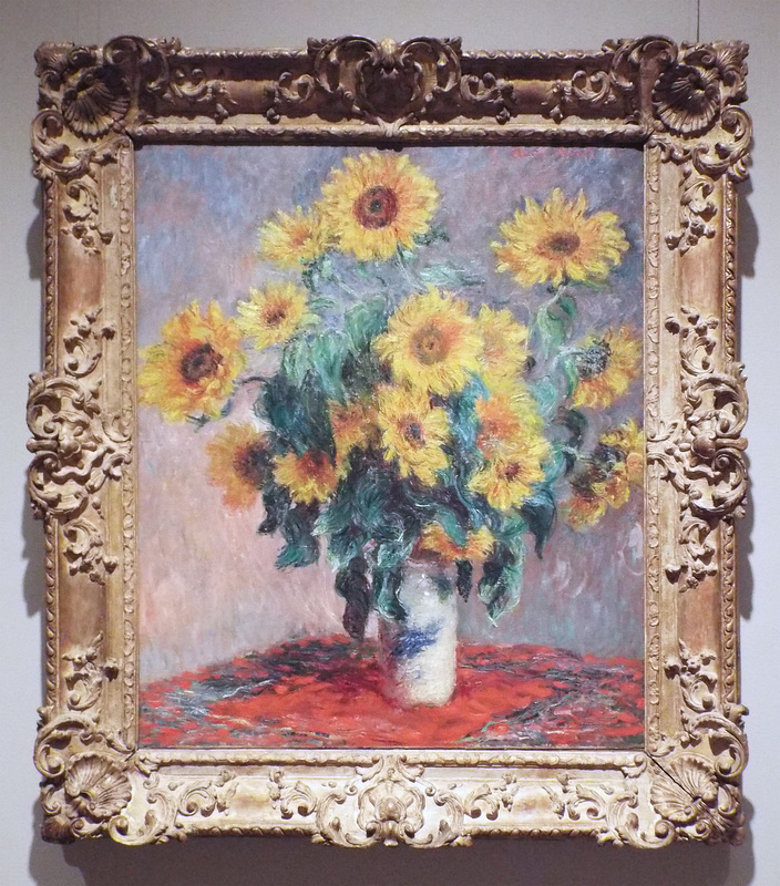 Bouquet of Sunflowers by Monet in the Metropolitan Museum of Art, July 2018