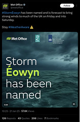 wst[25] - Met Office names storm Eowyn