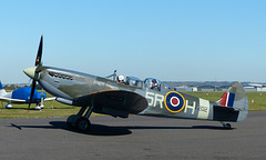 Spitfire G-CCCA at Solent Airport (1) - 26 September 2018