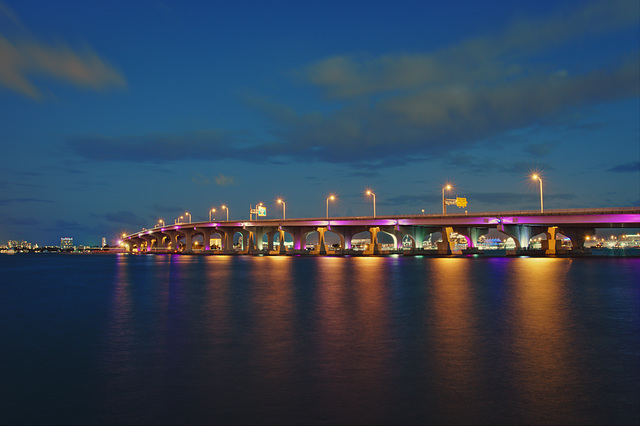 Bridge Miami downton to Miami beach