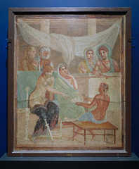 Fresco with Admetus and Alcestis from the House of the Tragic Poet in Pompeii, ISAW May 2022