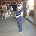 Christiane /Sur le pont de Laem Chabang
