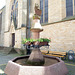 Löwenbrunnen vor der Marktkirche Bad Bergzabern