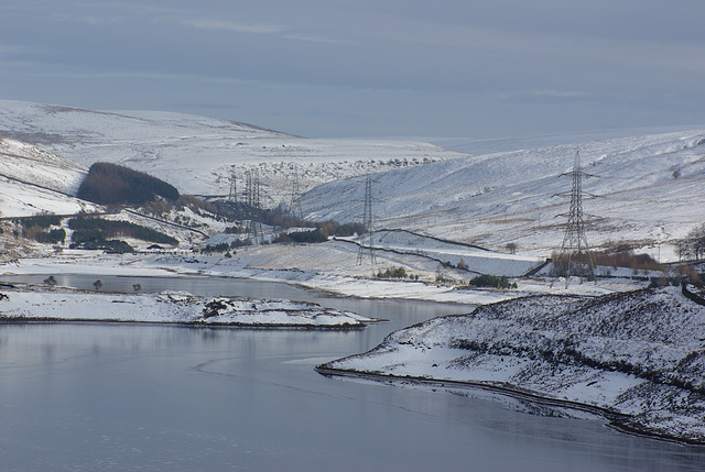 Woodhead Reservoir Frozen