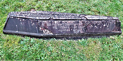stockton church, wilts mid c19 cast iron coffin tomb  (3)