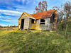 Abandoned wooden shack at Drochan with the most marvellous views south to the Grampians