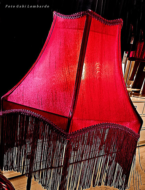 fringed lampshade