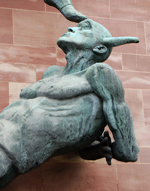 St Michael's Victory over the Devil by Jacob Epstein, Coventry Cathedral