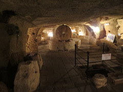 Gallipoli : reconstitution d'une cave à huile.