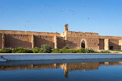 El Badi palace - flyover