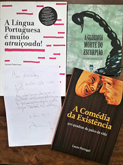 Today I was given of three books by the Poet and Friend Lauro PORTUGAL