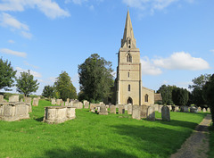 deene church, northants  (1) c18 tombs, c13 tower