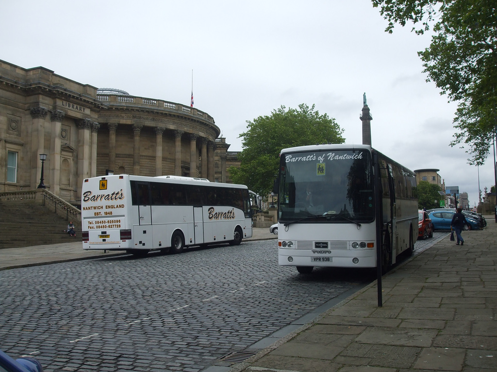 DSCF7955 Barratt’s Nantwich VPR 938 (M661 KVU, BAG 5625) and P50 BCL in Liverpool - 16 Jun 2017