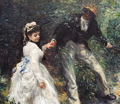 Detail of La Promenade by Renoir in the Getty Center, June 2016