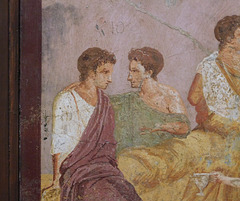 Detail of the Fresco of the Banquet Scene from the House of the Triclinium, ISAW May 2022