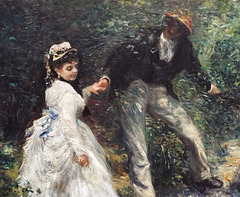 Detail of La Promenade by Renoir in the Getty Center, June 2016