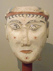 Plaster Head of a Woman from Mycenae in the National Archaeological Museum in Athens, June 2014