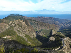 Blick von La Gomera auf  Teneriffa