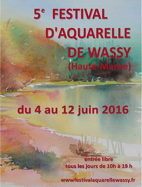 J'ai été sélectionnée au Festival d'Aquarelle de Wassy