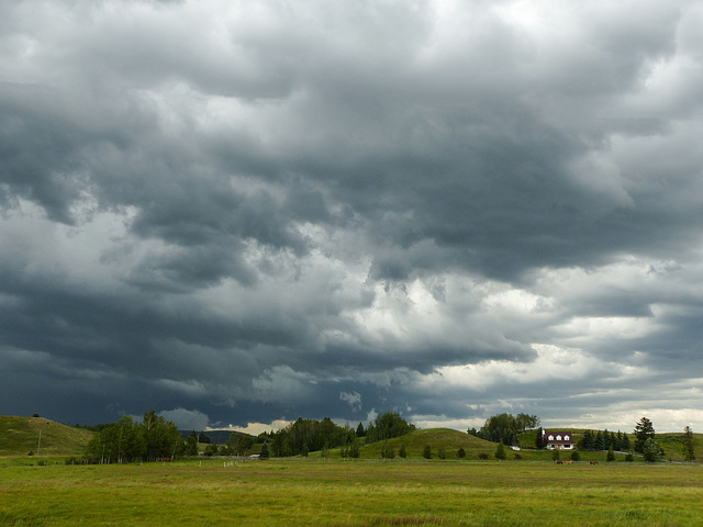 Arrival of major storm that hit the city