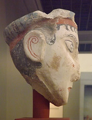 Plaster Head of a Woman from Mycenae in the National Archaeological Museum in Athens, June 2014