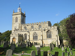 weldon church, northants (1) c14 etc aisle, c17 / c18 tower and cupola