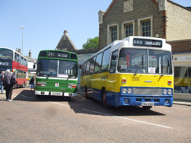 DSCF2003 Preserved Western National HTA 844N and White’s, Calver PRA 109R – Fenland Busfest – 20 May 2018
