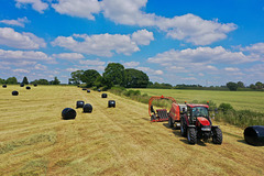 Getting the bales in