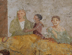 Detail of the Fresco of the Banquet Scene from the House of the Triclinium, ISAW May 2022