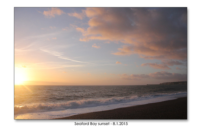 Seaford Bay sunset - 8.1.2015