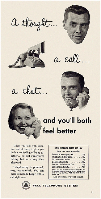 Bell Telephone Ad, c1955