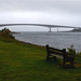 Bridge to Skye, seen from Kyleakin ( plus a bench)