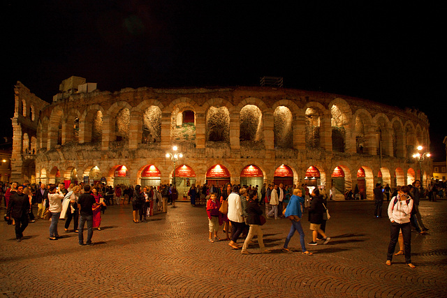 Arena di Verona - dopo l'opera