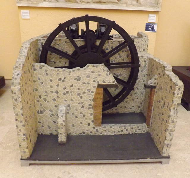 Model of a Waterwheel Based on Vitruvius and Imprints in a Well in the Museum of Roman Civilization, July 2012
