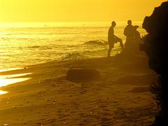 ... rencontre vespérale ... (plage andalouse)