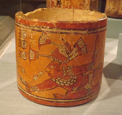 Mayan Vessel with Maize God Extracting God N from Shell in the Princeton University Art Museum, September 2012