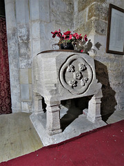 wakerley church, northants, c13 font