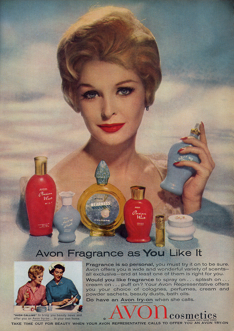 Avon Cosmetics Ad, 1959