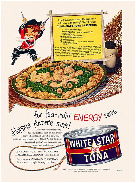 White Star/Chicken of the Sea Tuna Ad, 1953