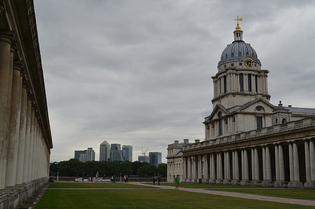 University of Greenwich (The Old Royal Naval College) and Cubitt Town