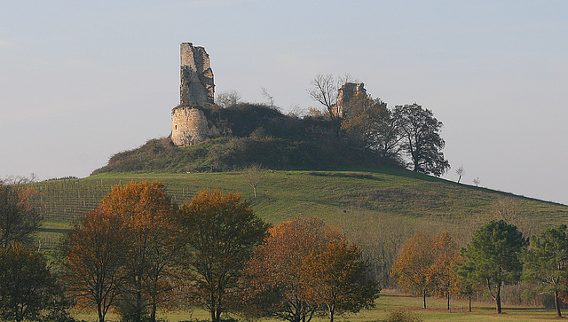 Ruines du château de Gurson (Ouest de la Dordogne)