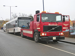 DSCN2564 Simonds tow truck and KV03 ZFK in Bury St. Edmunds - 20 Dec 2008