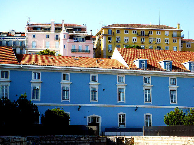 Colors of Lisbon -  Blue Yellow Pink